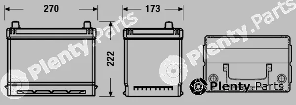 Centra CB705 — Starter Battery PLUS **