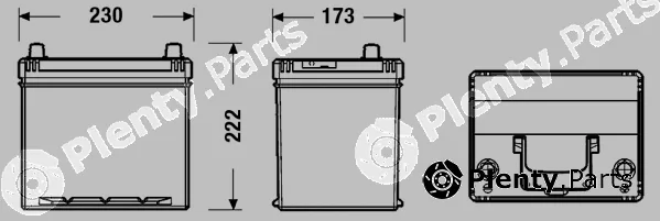 Centra CB604 — Starter Battery PLUS **