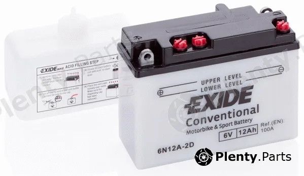 Centra 6N12A-2D — Starter Battery EXIDE Bike Conventional