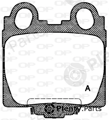 Open Parts BPA0743.04 — Brake Pad Set, disc brake