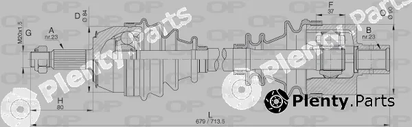 Open Parts DRS6269.00 — Drive Shaft