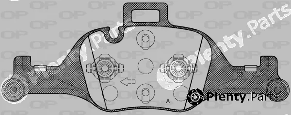 Open Parts BPA1740.00 — Brake Pad Set, disc brake