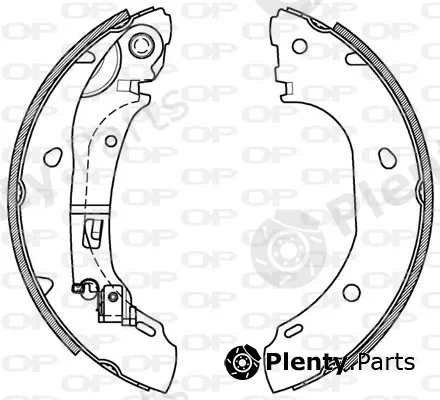 Open Parts BSA2086.00 — Brake Shoe Set