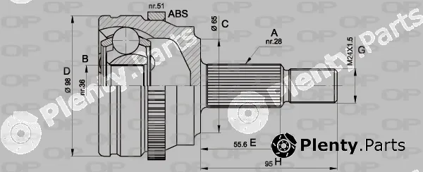 Open Parts CVJ5501.10 — Joint Kit, drive shaft