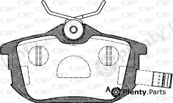 Open Parts BPA0605.12 — Brake Pad Set, disc brake