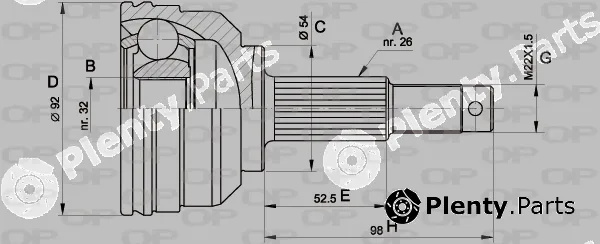 Open Parts CVJ5345.10 — Joint Kit, drive shaft