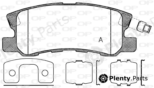 Open Parts BPA0803.12 — Brake Pad Set, disc brake