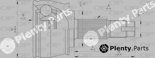Open Parts CVJ5383.10 — Joint Kit, drive shaft