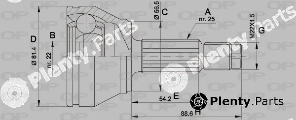 Open Parts CVJ5192.10 — Joint Kit, drive shaft