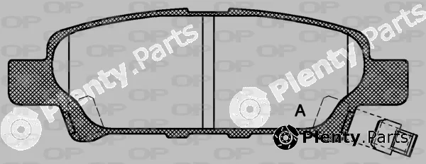 Open Parts BPA1051.02 — Brake Pad Set, disc brake