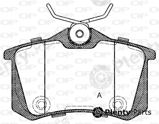 Open Parts BPA0263.74 — Brake Pad Set, disc brake