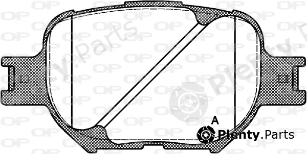 Open Parts BPA0742.00 — Brake Pad Set, disc brake