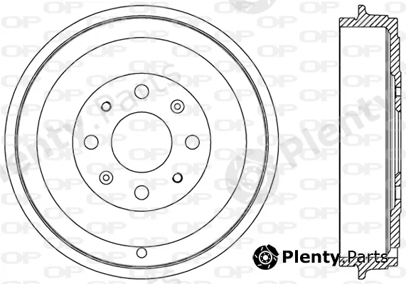 Open Parts BAD9066.10 — Brake Drum