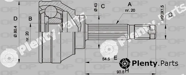 Open Parts CVJ5001.10 — Joint Kit, drive shaft