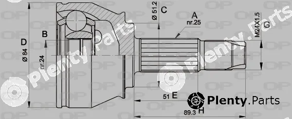 Open Parts CVJ5439.10 — Joint Kit, drive shaft