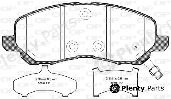 Open Parts BPA0804.31 — Brake Pad Set, disc brake