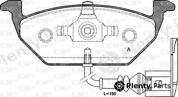 Open Parts BPA0633.21 — Brake Pad Set, disc brake