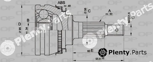 Open Parts CVJ5321.10 — Joint Kit, drive shaft