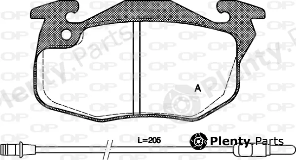 Open Parts BPA0192.12 — Brake Pad Set, disc brake