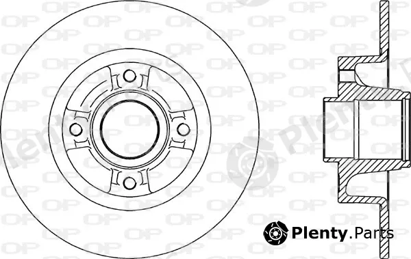 Open Parts BDR2165.10 — Brake Disc