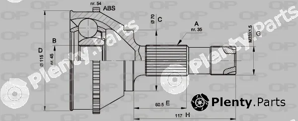 Open Parts CVJ5131.10 — Joint Kit, drive shaft