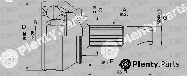 Open Parts CVJ5252.10 — Joint Kit, drive shaft