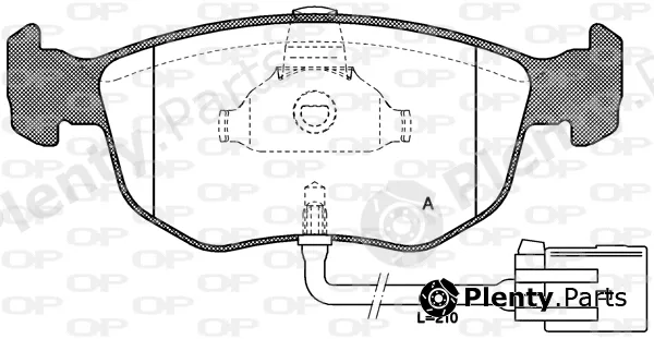 Open Parts BPA0575.02 — Brake Pad Set, disc brake