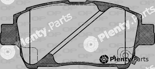Open Parts BPA0740.02 — Brake Pad Set, disc brake