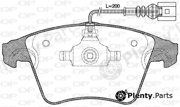 Open Parts BPA1045.01 — Brake Pad Set, disc brake