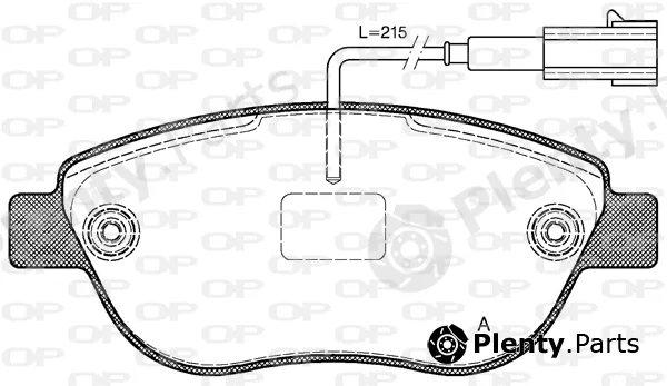Open Parts BPA0859.11 — Brake Pad Set, disc brake