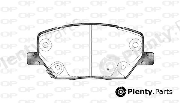 Open Parts BPA1640.02 — Brake Pad Set, disc brake