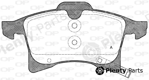 Open Parts BPA1036.02 — Brake Pad Set, disc brake