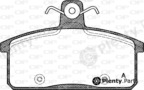 Open Parts BPA0128.50 — Brake Pad Set, disc brake