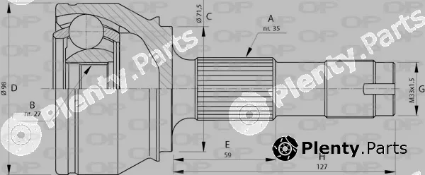 Open Parts CVJ5718.10 — Joint Kit, drive shaft