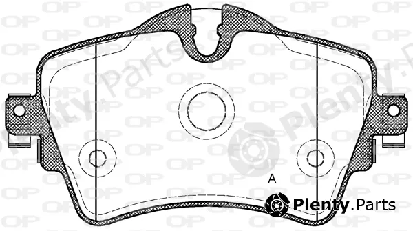 Open Parts BPA1599.08 — Brake Pad Set, disc brake