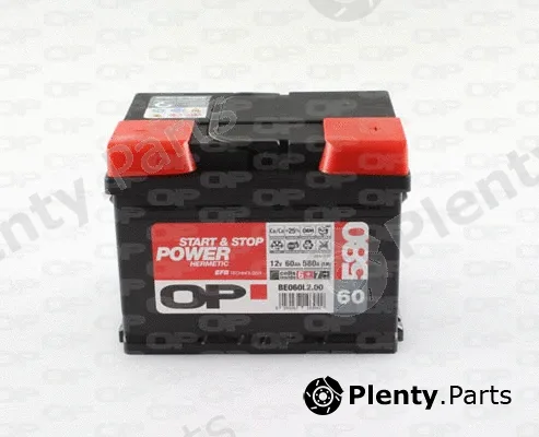Open Parts BE060L2.00 — Starter Battery HERMETIC EFB START&STOP POWER