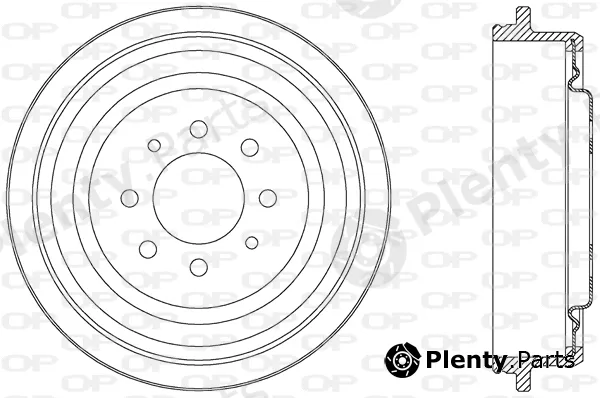 Open Parts BAD9007.20 — Brake Drum
