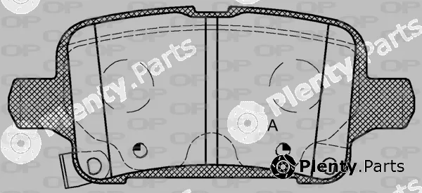 Open Parts BPA1628.02 — Brake Pad Set, disc brake