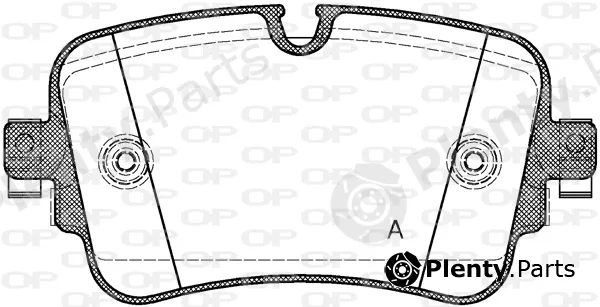 Open Parts BPA1668.08 — Brake Pad Set, disc brake