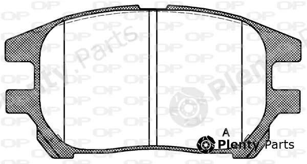 Open Parts BPA0972.00 — Brake Pad Set, disc brake