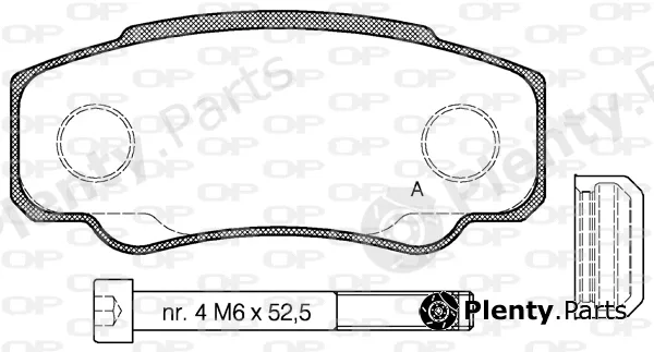Open Parts BPA0961.00 — Brake Pad Set, disc brake