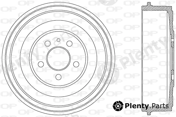 Open Parts BAD9028.10 — Brake Drum