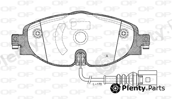 Open Parts BPA1515.01 — Brake Pad Set, disc brake