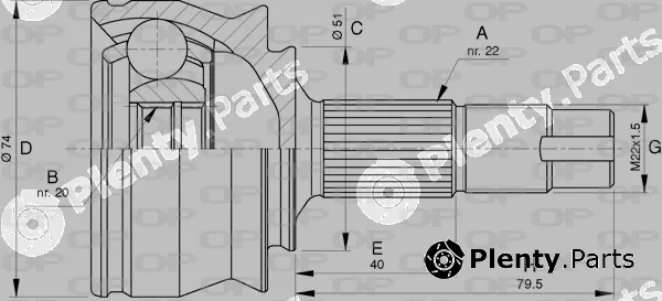 Open Parts CVJ5762.10 — Joint Kit, drive shaft