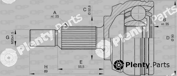 Open Parts CVJ5801.10 — Joint Kit, drive shaft