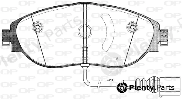 Open Parts BPA1470.01 — Brake Pad Set, disc brake