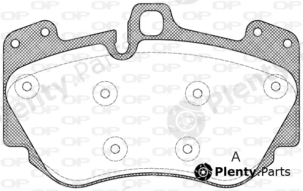 Open Parts BPA1140.10 — Brake Pad Set, disc brake