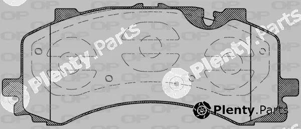 Open Parts BPA1744.00 — Brake Pad Set, disc brake