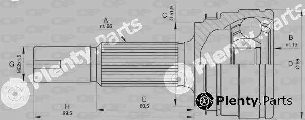 Open Parts CVJ5813.10 — Joint Kit, drive shaft