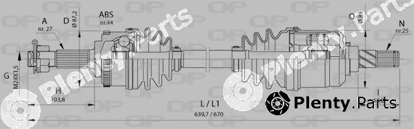 Open Parts DRS6377.00 — Drive Shaft